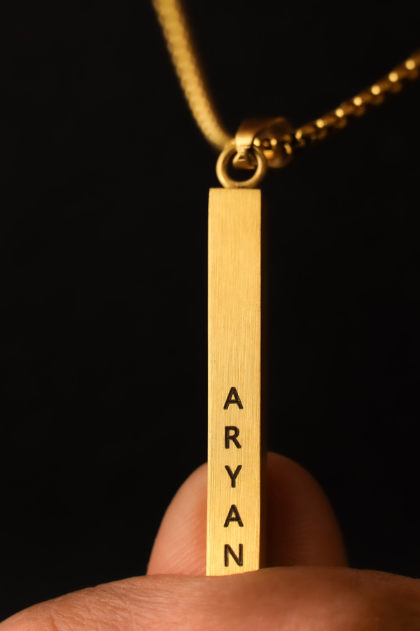 Personalized Cuboid Locket For Boys