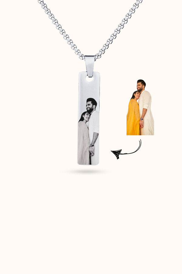 Customized Photo Necklace Gift for Couple