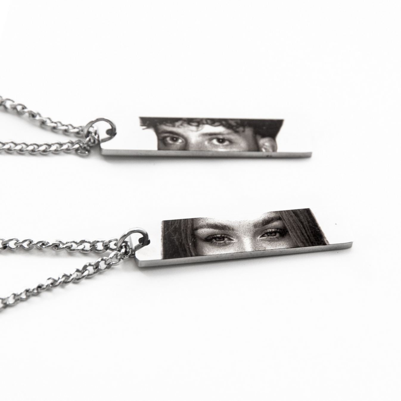 Customized Photo Necklace Gift for Couple