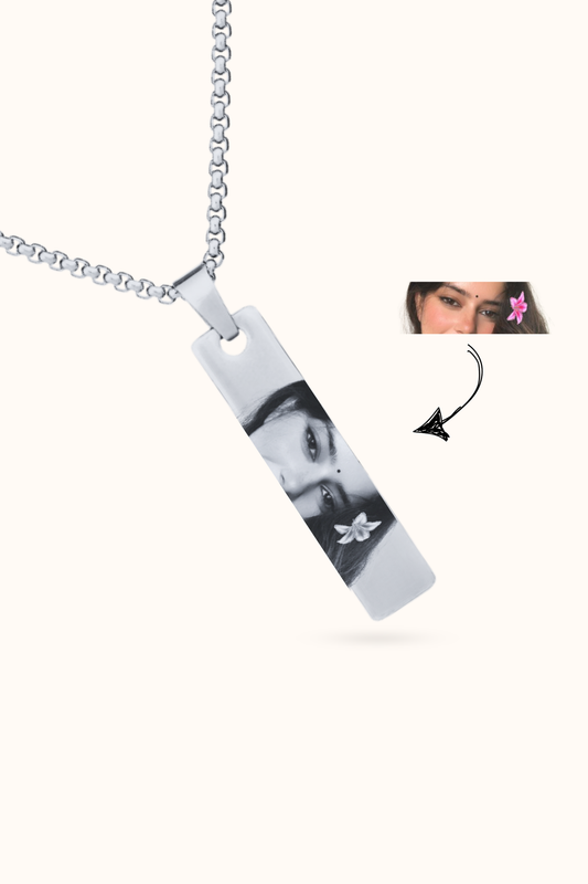 Customized Photo Necklace Gift for Couple