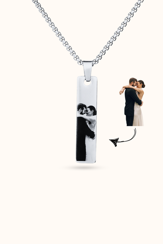 Customized Photo Necklace Gift for Couple